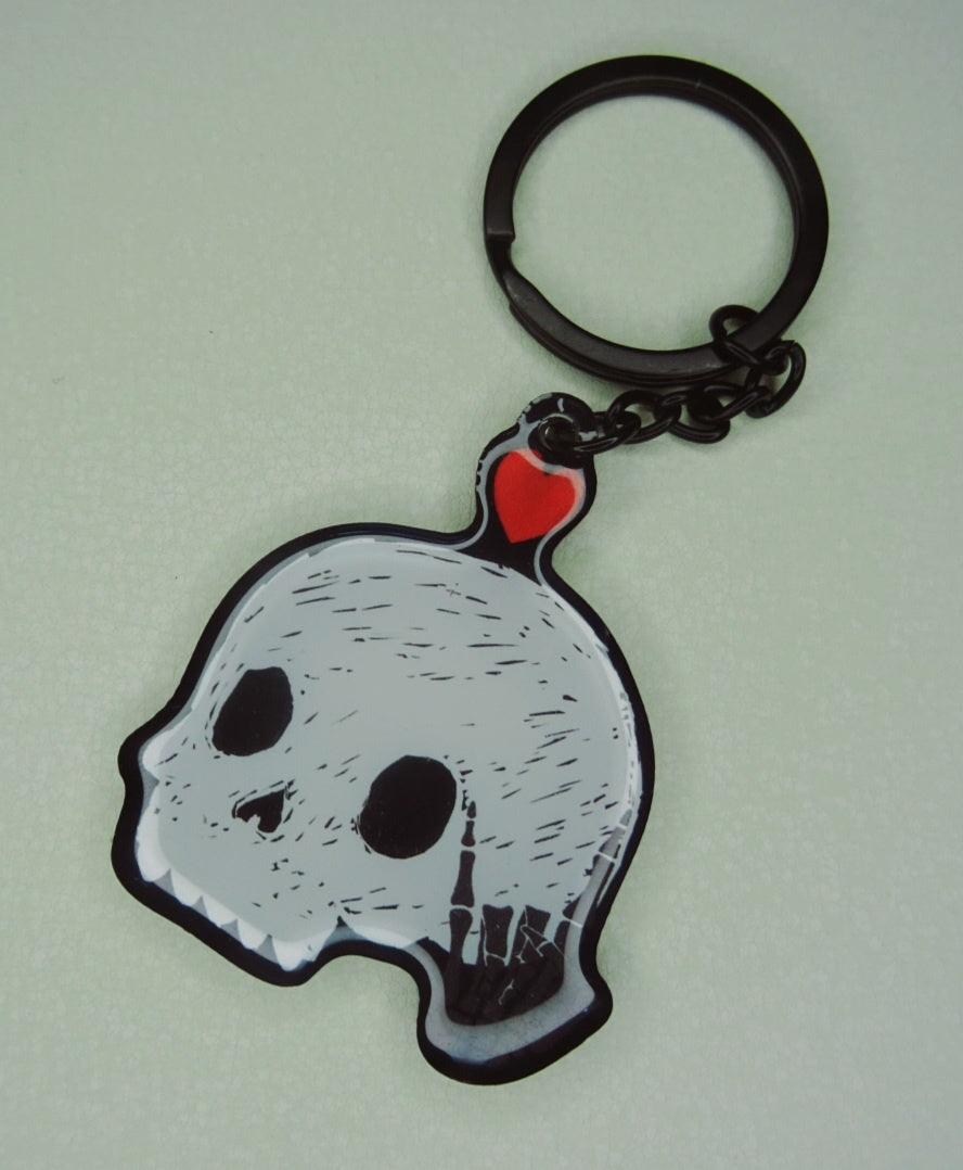 EMO IS FOR LOVERS® Skelly Rock Keychain