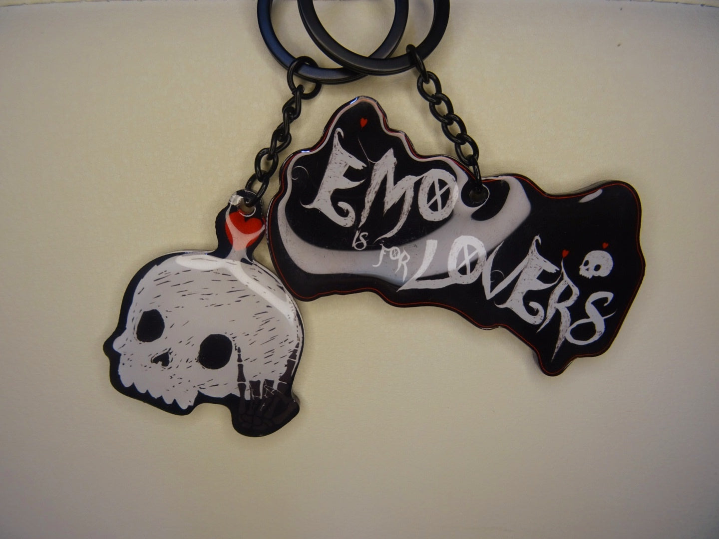 EMO IS FOR LOVERS® Skelly Rock Keychain