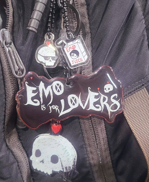 EMO IS FOR LOVERS® Skelly Rock Keychain